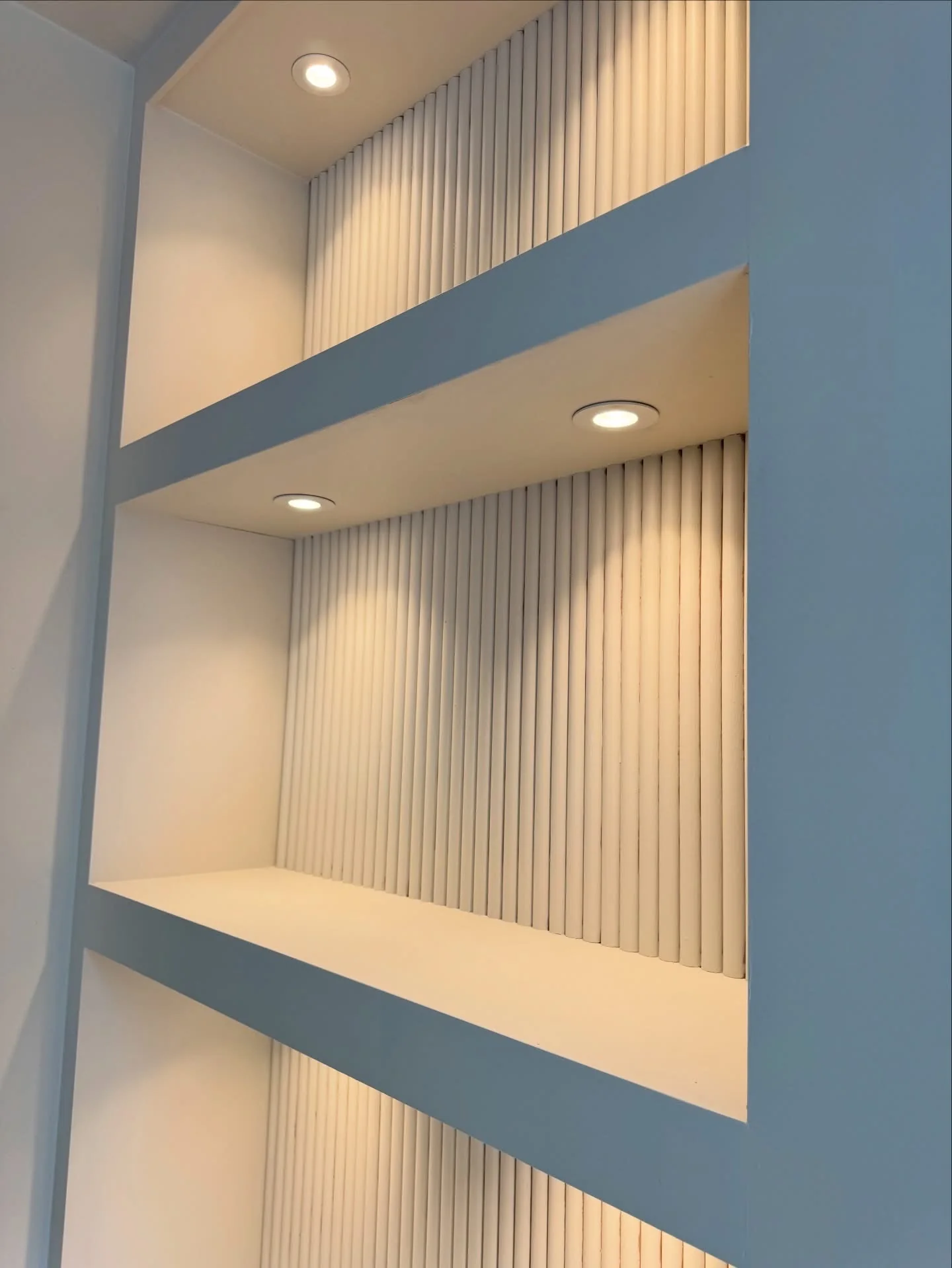 Media wall electrics by Greenwire Electrical